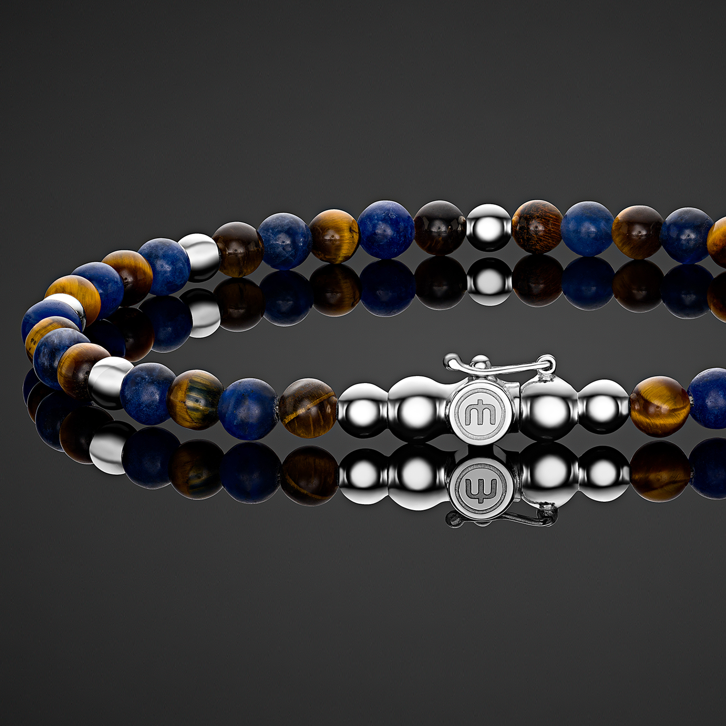 Tiger Eye & Sodalite Mix - 4mm