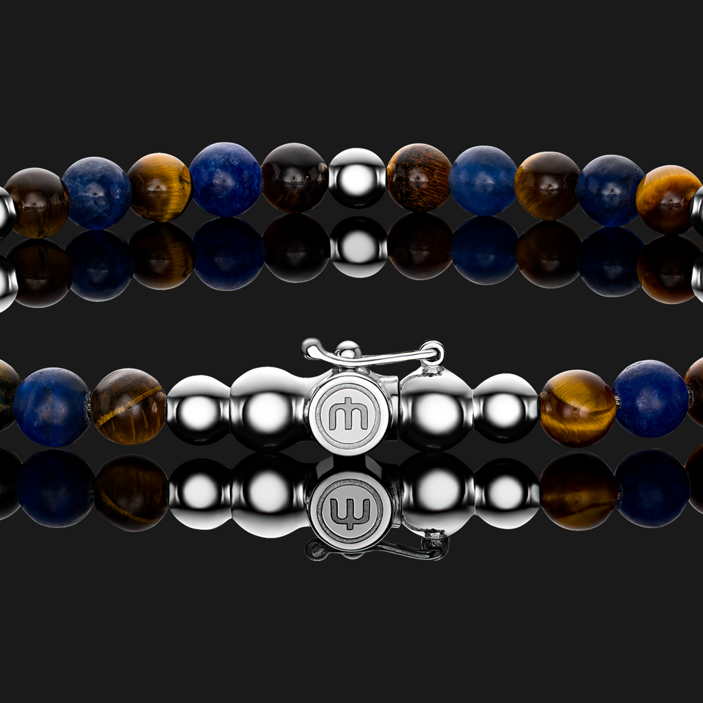 Tiger Eye & Sodalite Mix - 4mm