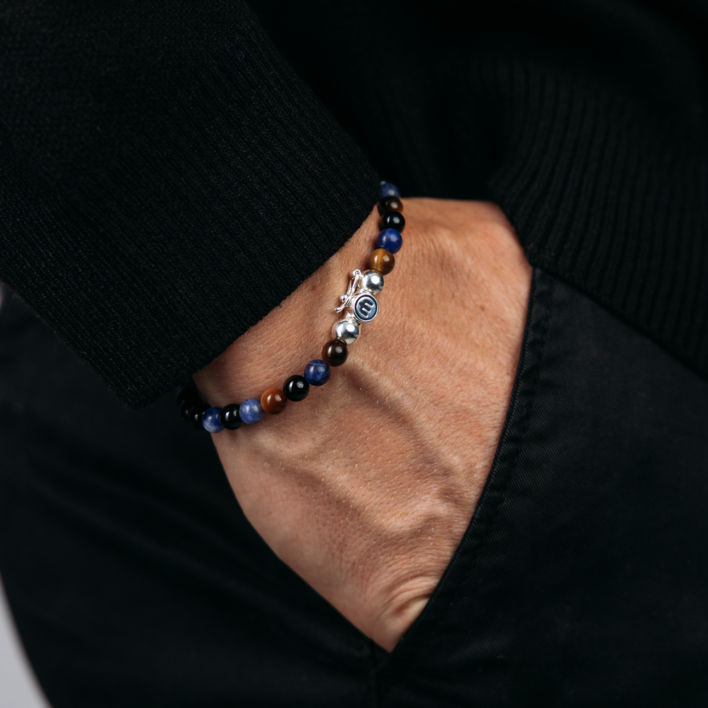 Tiger Eye & Sodalite Mix - 6mm