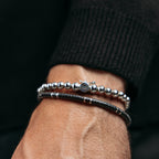 SILVER 6MM X HEMATITE - SET